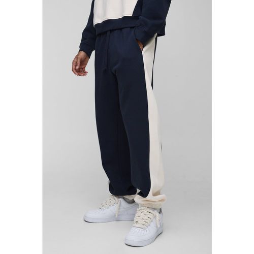 Pantalón Deportivo Oversize Con Botamanga Y Colores En Bloque - boohoo - Modalova