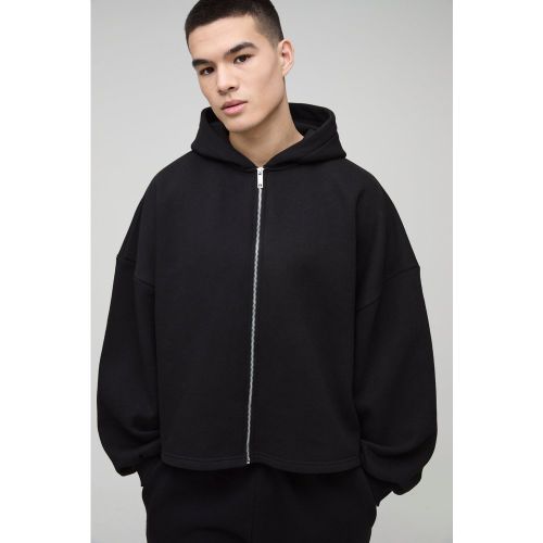 Sudadera Súper Oversize Recta Con Capucha Y Cremallera - boohoo - Modalova