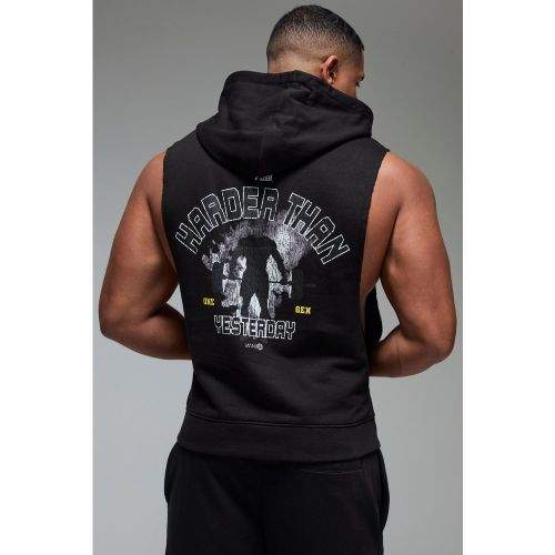 Sudadera Oversize Man Active X Gimnasio Sin Mangas Con Capucha - boohoo - Modalova