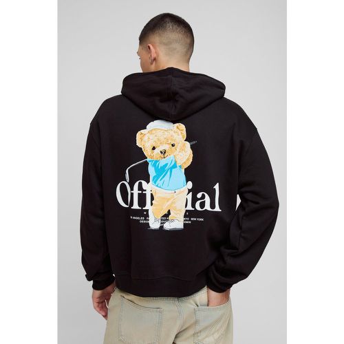 Sudadera Oversize Recta Con Capucha Y Estampado Gráfico De Osito De Peluche - boohoo - Modalova