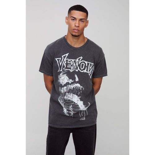 T-shirt oversize ufficiale Wash Venom con stampa - boohoo - Modalova