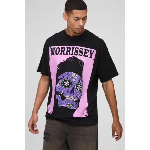 T-shirt oversize ufficiale con stampa Morrissey - boohoo - Modalova