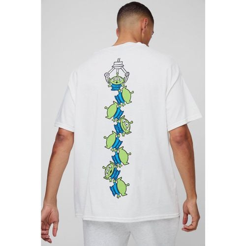 T-shirt oversize ufficiale Pixar con stampa Toy Story Aliens - boohoo - Modalova