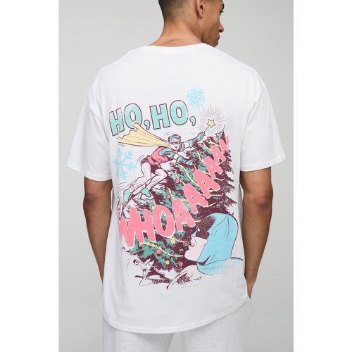 Camiseta Oversize Navideña Con Estampado De Batman - boohoo - Modalova