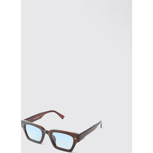 Gafas De Sol Cuadradas Marrones - boohoo - Modalova