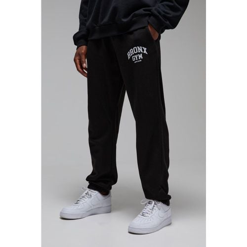 Pantalón Deportivo Man Active Oversize Con Estampado Bronx Gym Lift Club - boohoo - Modalova