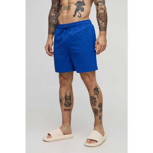 Bañador Texturizado De Largo Medio - boohoo - Modalova