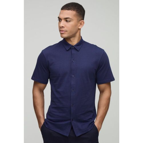 Camisa Ajustada De Manga Corta Y Tela Jersey - boohoo - Modalova
