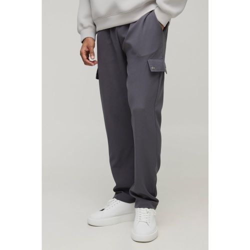 Pantaloni Cargo Dritti Con Vita Elasticizzata - boohoo - Modalova