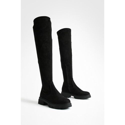 Botas De Caña Alta Elásticas - boohoo - Modalova