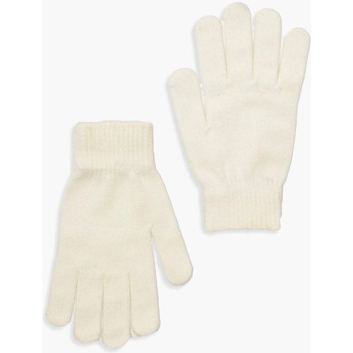 Guantes Básicos, Crema - boohoo - Modalova