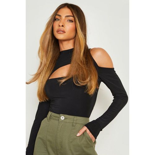 Body con spalle scoperte e cut-out - boohoo - Modalova