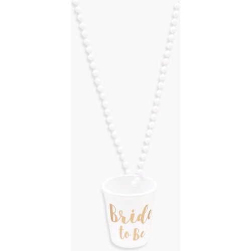 Collana di perle in vetro con scritta Bride To Be - boohoo - Modalova