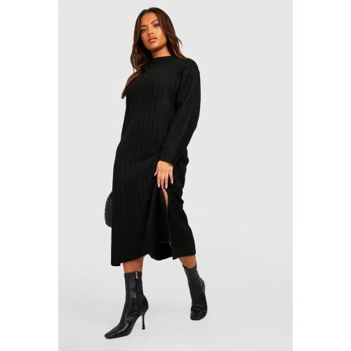 Vestito longuette Plus Size in maglia morbida a coste spesse - boohoo - Modalova