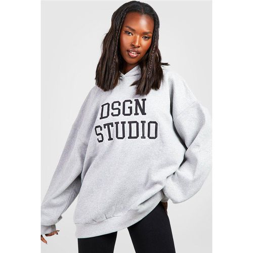 Sudadera Oversize Con Capucha Y Aplique Dsgn Studio - boohoo - Modalova