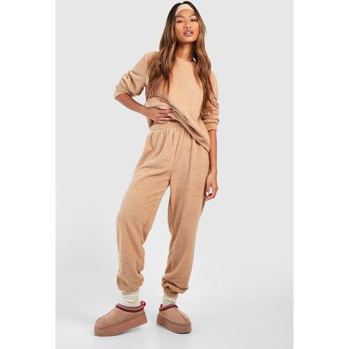 Set di Loungewear da casa Hers a maniche lunghe con orsetto coordinato - boohoo - Modalova