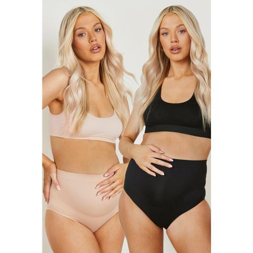 Slip Premaman contenitivo senza cuciture - set di 2 paia - boohoo - Modalova