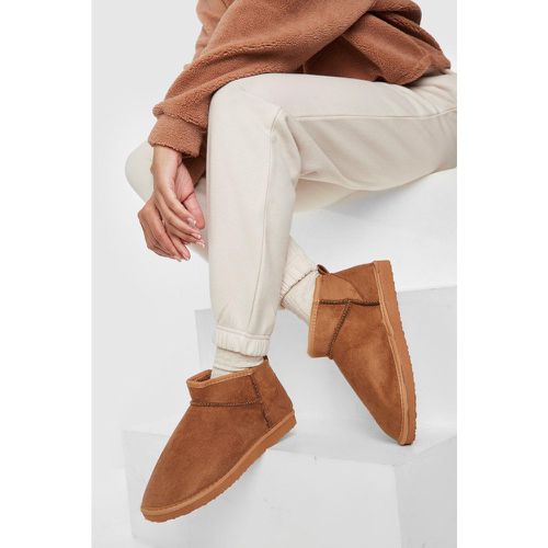 Stivali super mini comodi, Brown - boohoo - Modalova