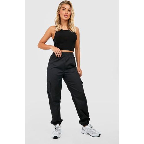 Pantalón Deportivo De Tiro Alto Con Bolsillos Cargo - boohoo - Modalova