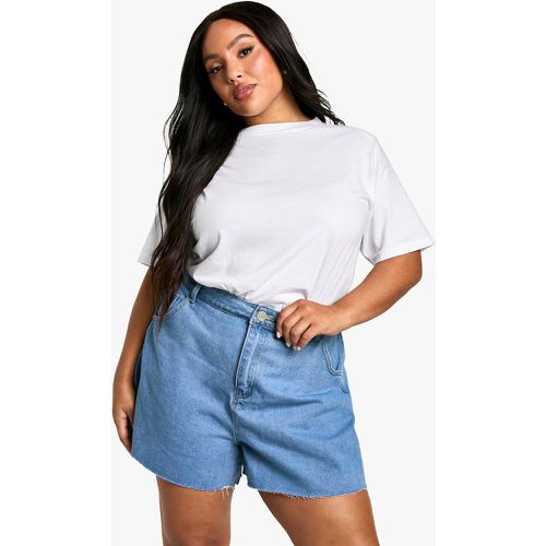 Pantaloncini morbidi Plus Size in denim - boohoo - Modalova