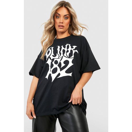 T-shirt Plus Size oversize ufficiale dei Blink 182 - boohoo - Modalova