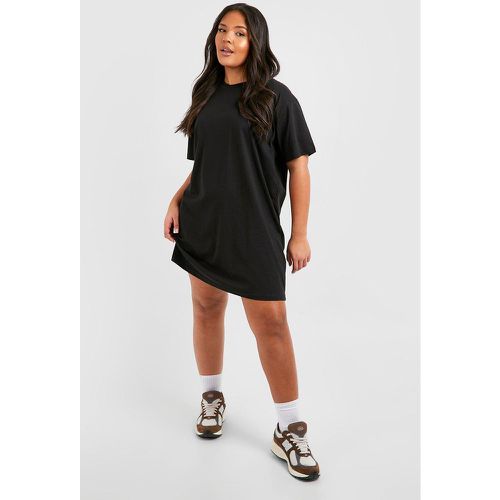 Vestido Camiseta Plus De Algodón Y Manga Corta - boohoo - Modalova