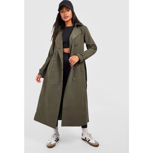 Gabardina Con Cinturón, Verde - boohoo - Modalova