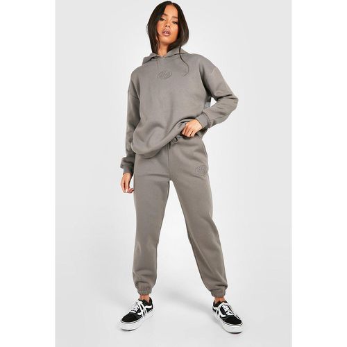 Chándal Petite De Pantalón Deportivo Y Sudadera Con Capucha Y Bordado Dsgn - boohoo - Modalova