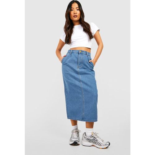 Gonna longuette Petite in denim - boohoo - Modalova