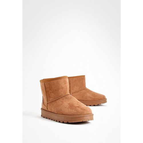 Stivali mini comodi, Brown - boohoo - Modalova