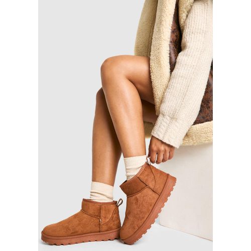 Stivali mini comodi, Brown - boohoo - Modalova