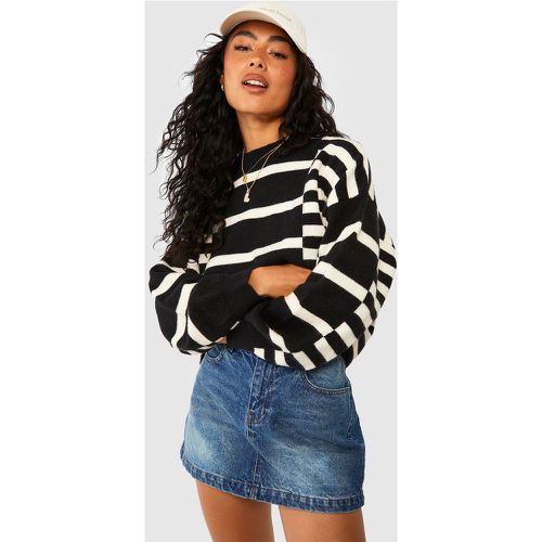 Jersey Oversize De Rayas Mixtas - boohoo - Modalova