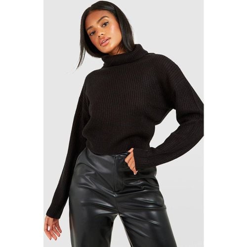 Maglione Basic a collo alto, Nero - boohoo - Modalova