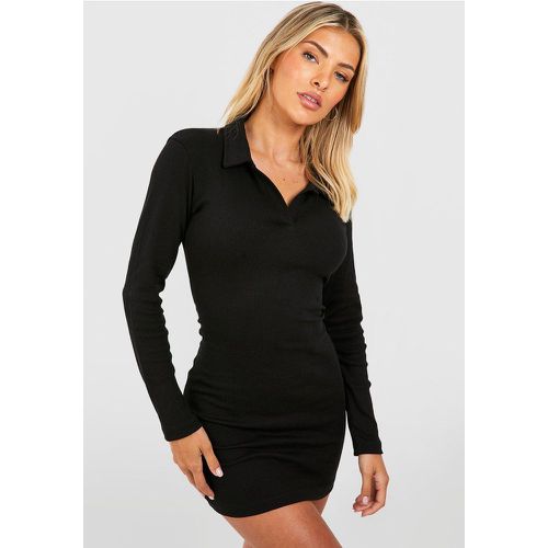 Vestido Ajustado De Manga Larga Con Cuello - boohoo - Modalova