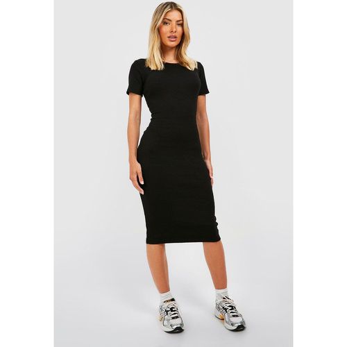 Tubino midi Basic con maniche ad aletta - boohoo - Modalova