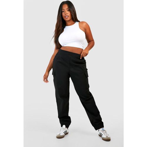 Pantalón Plus Cargo Súper Elástico Ajustado - boohoo - Modalova