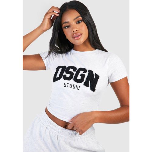 Camiseta Dsgn Studio De Felpa Ajustada Con Aplique - boohoo - Modalova