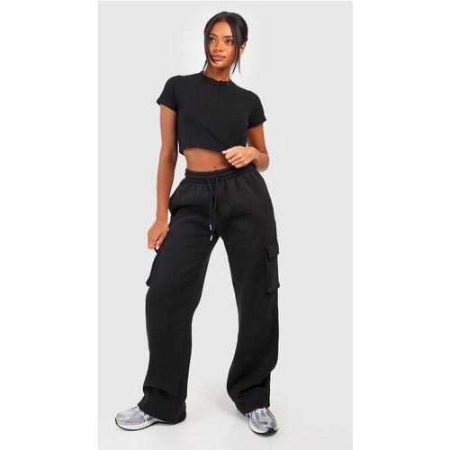 Pantaloni tuta dritti con tasche Cargo - boohoo - Modalova