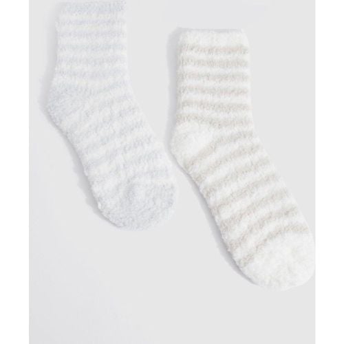 Pack De 2 Pares De Calcetines Suaves Con Rayas - boohoo - Modalova