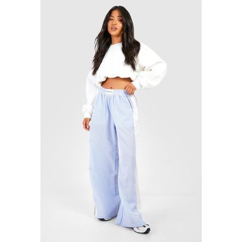 Pantalón Petite Dsgn Studio Texturizado De Rayas - boohoo - Modalova