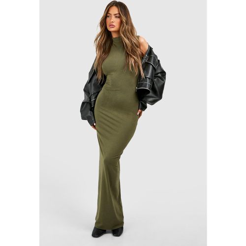 Vestido Maxi Premium Súper Suave Ajustado Con Cuello Alto - boohoo - Modalova