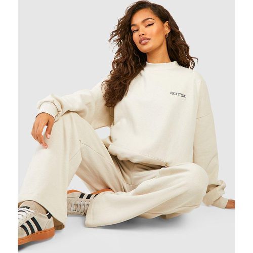 Chándal Dsgn Studio Oversize De Pernera Recta Con Detalle De Costuras - boohoo - Modalova