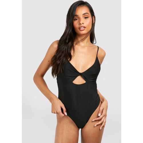 Bañador Tall Con Nudo Frontal Y Control De Abdomen - boohoo - Modalova