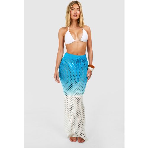 Ombre Crochet Beach Maxi Skirt - boohoo - Modalova