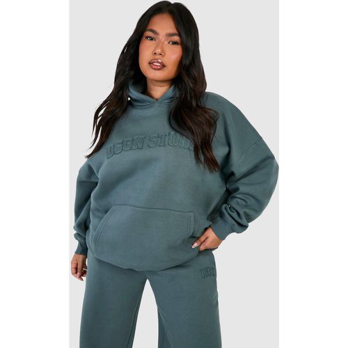 Felpa Plus Size oversize con applique in tessuto Dsgn Studio - boohoo - Modalova