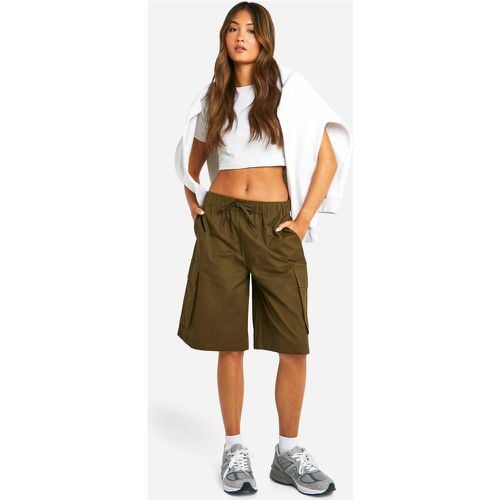 Pantalón Corto Midi Utilitario Cargo - boohoo - Modalova