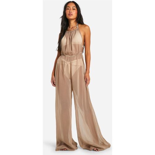 Mono Largo Ligero Beach, Beige - boohoo - Modalova