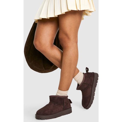 Botas Ultra Mini Cómodas, Brown - boohoo - Modalova