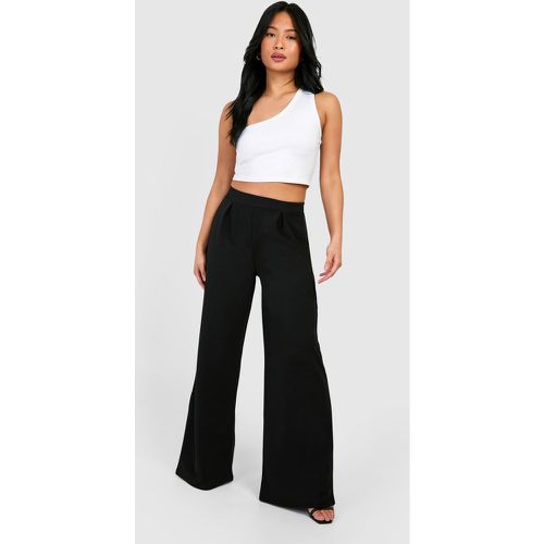 Pantalón Petite De Pernera Ancha Plisado - boohoo - Modalova