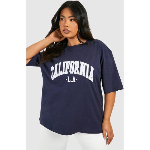 Camiseta Plus Oversize Con Estampado De California - boohoo - Modalova